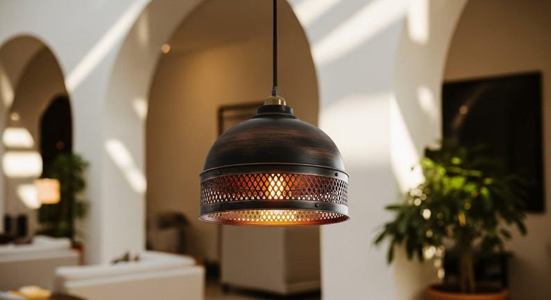 Hammered Copper Dome Pendant Light: Green Patina Moroccan Chandelier Hammered Copper Dome Pendant Light: Green Patina Moroccan Chandelier