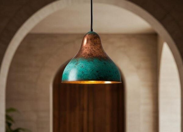 products-GreenPatinaMoroccanChandelier6 Green Patina Copper Pendant Light Moroccan Kitchen Island Lamp