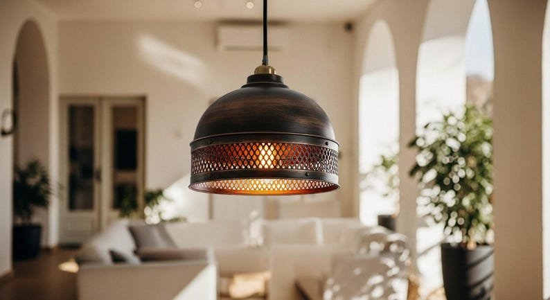 Hammered Copper Dome Pendant Light: Green Patina Moroccan Chandelier Hammered Copper Dome Pendant Light: Green Patina Moroccan Chandelier