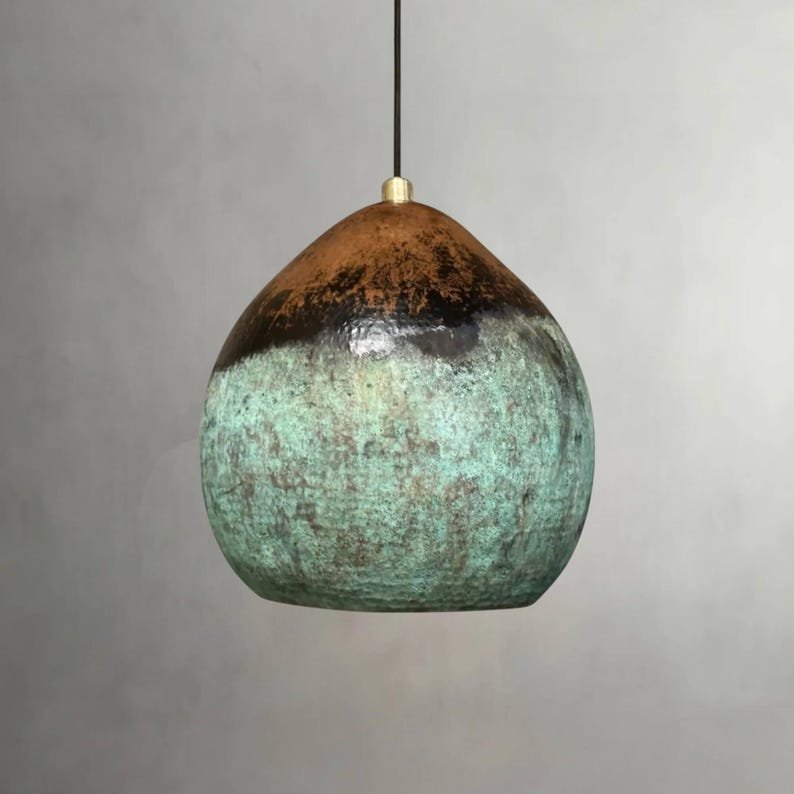 Set of 3 Oxidized Copper Pendant Lights β Hammered Dome Lamps for Kitchen Island Lighting Set of 3 Oxidized Copper Pendant Lights β Hammered Dome Lamps for Kitchen Island Lighting