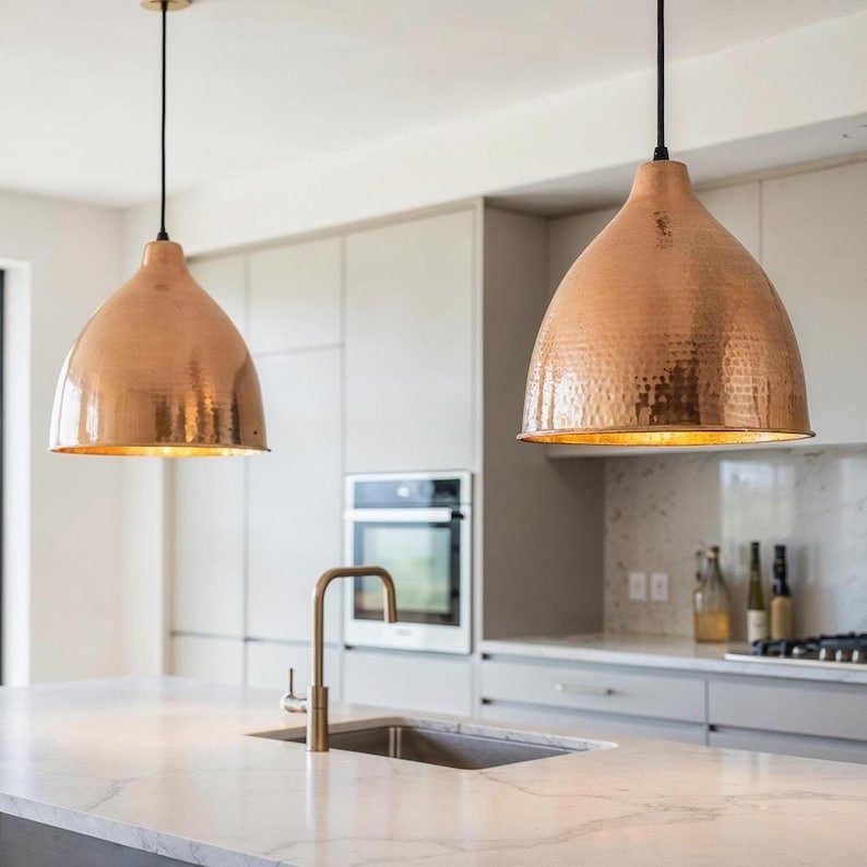 Handmade Moroccan Copper Dome Pendant Light: Hammered Rustic Lighting Handmade Moroccan Copper Dome Pendant Light: Hammered Rustic Lighting