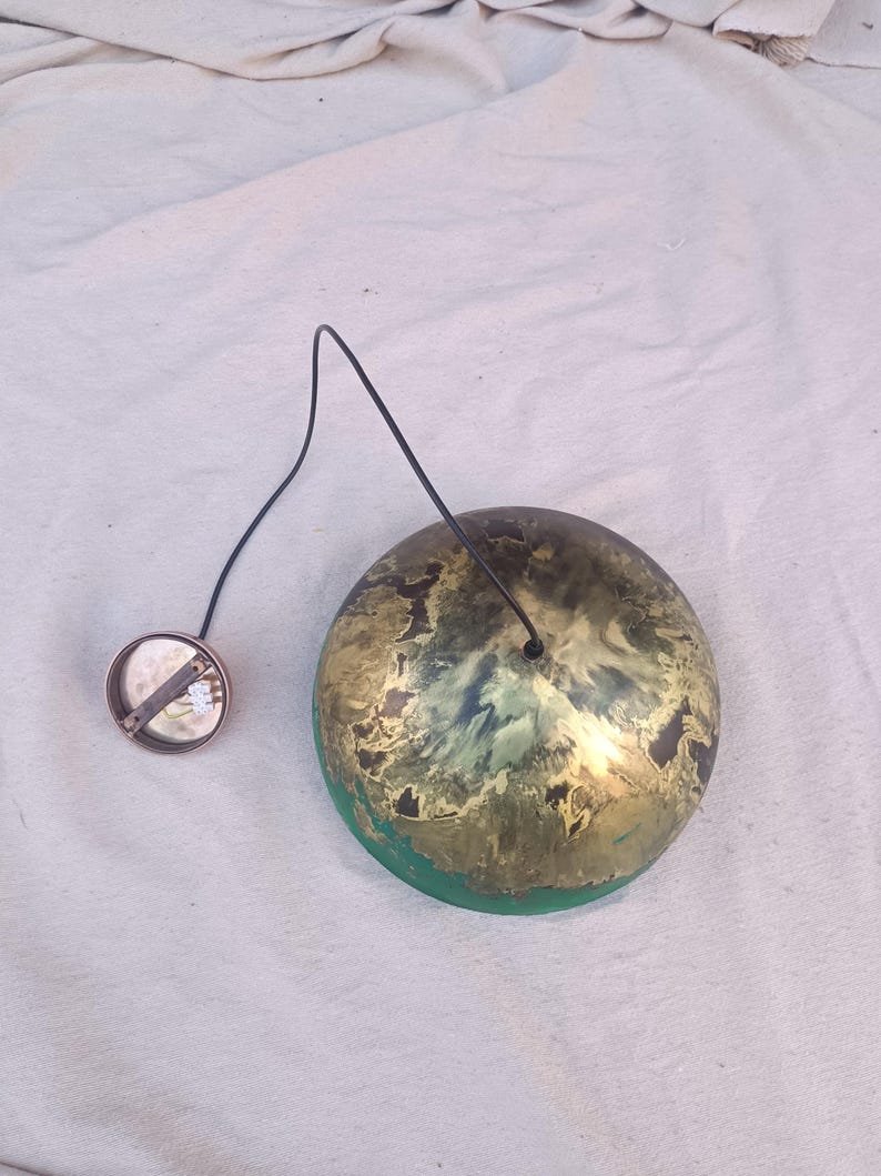 Green Patina Pendant Light , Patina Copper Kitchen Island Lighting