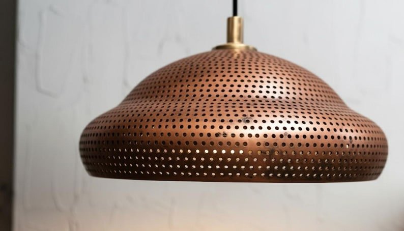 Handmade Copper Pendant Light: Moroccan Boho Island Lighting