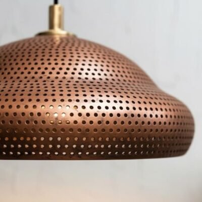 Handmade Copper Pendant Light: Moroccan Boho Island Lighting