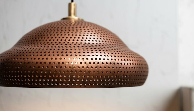 Handmade Copper Pendant Light: Moroccan Boho Island Lighting