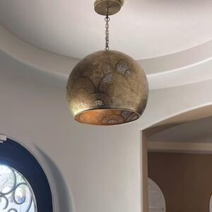 products-MoroccanBrassGlobeCeilingLamp1-300x300 Art Deco Moroccan Brass Pendant Light Fan Pattern Shadow Lamp