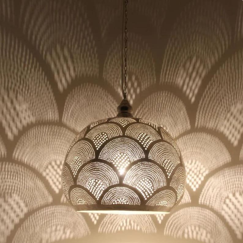 Bronze Pendant Light Fixture β Moroccan Brass Globe Ceiling Lamp, Handmade Hanging Lighting Bronze Pendant Light Fixture β Moroccan Brass Globe Ceiling Lamp, Handmade Hanging Lighting