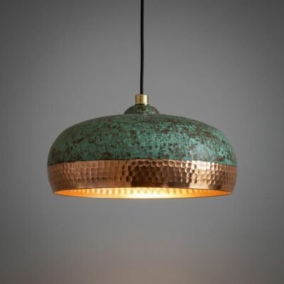 Industrial Modern Copper lamp Patina - Moroccan Farmhouse Lighting