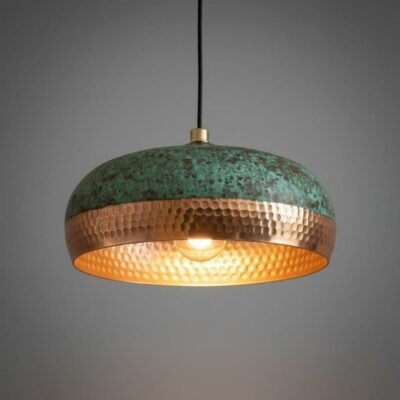 Industrial Modern Copper lamp Patina - Moroccan Farmhouse Lighting
