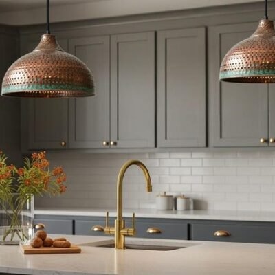 Handmade Hammered Copper Pendant Light, Moroccan Lighting, Rustic Chandelier Handmade Hammered Copper Pendant Light, Moroccan Lighting, Rustic Chandelier