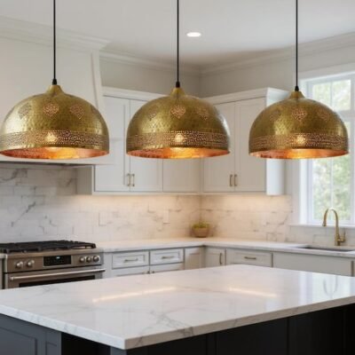 Handmade Brass Dome Pendant Light β Moroccan Style Kitchen Island Lighting Fixture Handmade Brass Dome Pendant Light β Moroccan Style Kitchen Island Lighting Fixture