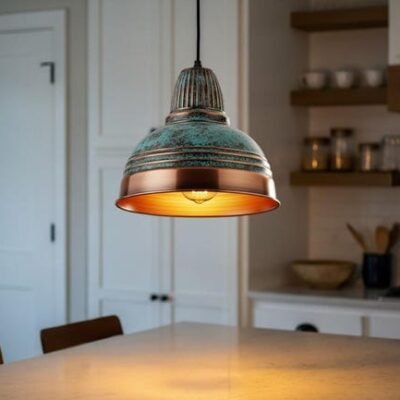 Farmhouse Kitchen Island Lighting, Rustic Ceiling Lamp Shade Unique, Copper Pendant, Handmade Oxidized patina Copper Pendant Light Farmhouse Kitchen Island Lighting, Rustic Ceiling Lamp Shade Unique, Copper Pendant, Handmade Oxidized patina Copper Pendant Light