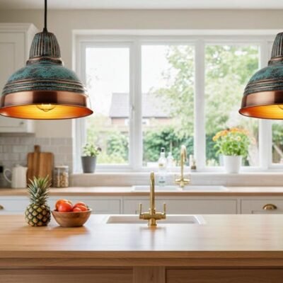 Farmhouse Kitchen Island Lighting, Rustic Ceiling Lamp Shade Unique, Copper Pendant, Handmade Oxidized patina Copper Pendant Light Farmhouse Kitchen Island Lighting, Rustic Ceiling Lamp Shade Unique, Copper Pendant, Handmade Oxidized patina Copper Pendant Light