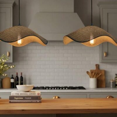 Handmade Moroccan Copper Pendant Light: Perforated Dome Ceiling Lamp