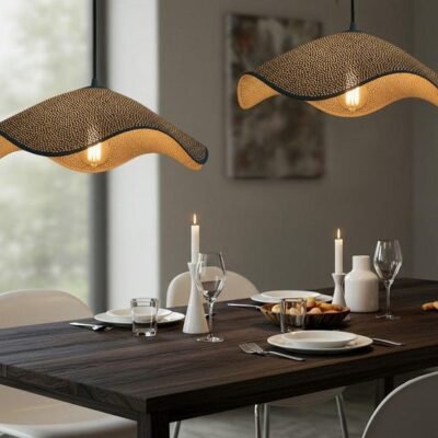 Handmade Moroccan Copper Pendant Light: Perforated Dome Ceiling Lamp