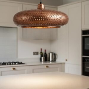 products-PerforatedShade_Modern2-300x300 Modern Perforated Copper Disc Pendant Kitchen Island Ceiling Light