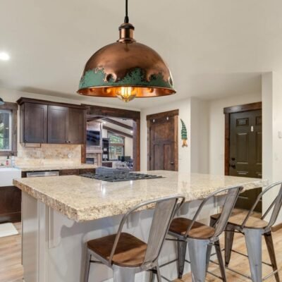 Green Patina Copper Dome Pendant Light - Rustic Kitchen Island Lighting Green Patina Copper Dome Pendant Light - Rustic Kitchen Island Lighting