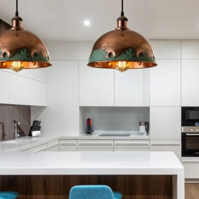 Green Patina Copper Dome Pendant Light - Rustic Kitchen Island Lighting Green Patina Copper Dome Pendant Light - Rustic Kitchen Island Lighting