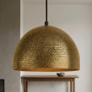 products-brassdomeceilinglight3-300x300 Hammered Brass Dome Pendant Light Modern Rustic Ceiling Lamp