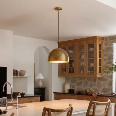 products-brassdomeceilinglight5 Hammered Brass Dome Pendant Light Modern Rustic Ceiling Lamp