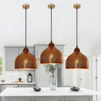 copper dome pendant light - oxidized turquoise patina with copper interior - modern kitchen island light - vintage hanging lamp copper dome pendant light - oxidized turquoise patina with copper interior - modern kitchen island light - vintage hanging lamp