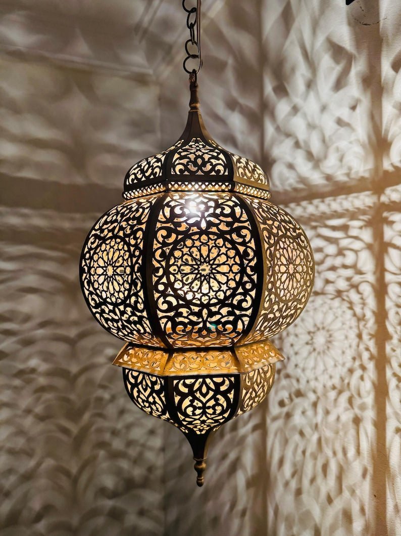 Brass pendant lights, Moroccan handmade design, pendant lamps