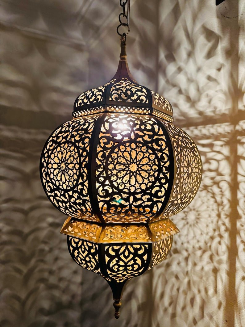 Brass pendant lights, Moroccan handmade design, pendant lamps