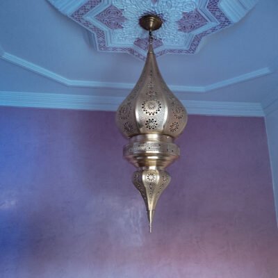 Exotic Moroccan Flame ceiling Light Fixture, Handmade Moroccan Pendant Light, Hanging Brass Moroccan Chandelier