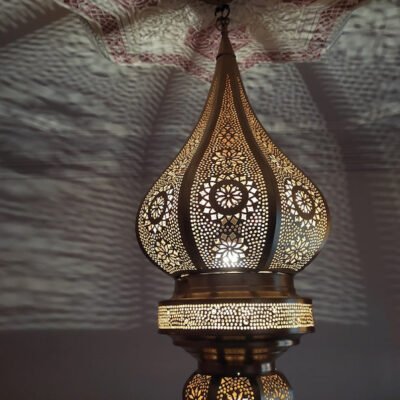 Exotic Moroccan Flame ceiling Light Fixture, Handmade Moroccan Pendant Light, Hanging Brass Moroccan Chandelier