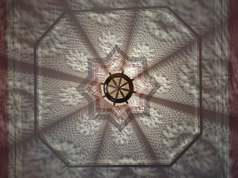 Exotic Moroccan Flame ceiling Light Fixture, Handmade Moroccan Pendant Light, Hanging Brass Moroccan Chandelier