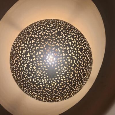 Moroccan Brass Pendant Light – Handcrafted Ceiling Light with Filigree Cutouts | Atlas Lights for Ambient Moroccan Decor – Sizes 16 to 50cm
