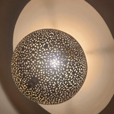 Moroccan Brass Pendant Light – Handcrafted Ceiling Light with Filigree Cutouts | Atlas Lights for Ambient Moroccan Decor – Sizes 16 to 50cm