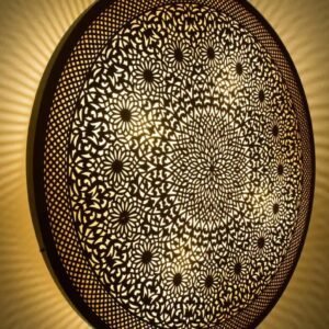 products-ArtDeco55-300x300 Large Moroccan Brass Mandala Flush Mount Light