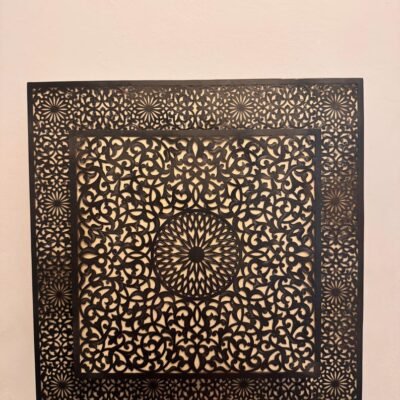 Handmade Moroccan Brass Wall Sconce – Art Deco Square Light