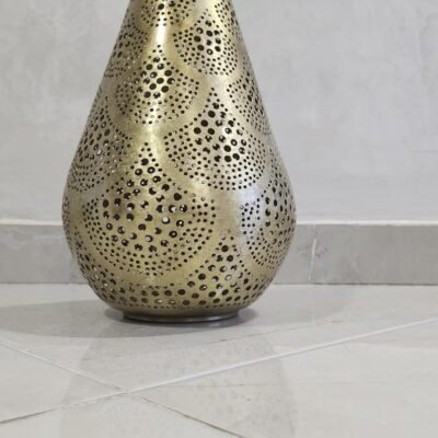 Moroccan Brass Ceiling Light – Handmade Boho Pendant Lamp