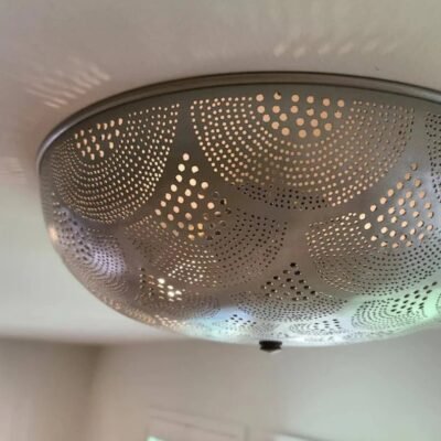 Flush Ceiling Light - Handmade Light Fixtures, Simple Moroccan Ceiling lamps, Ceiling Light Fixture