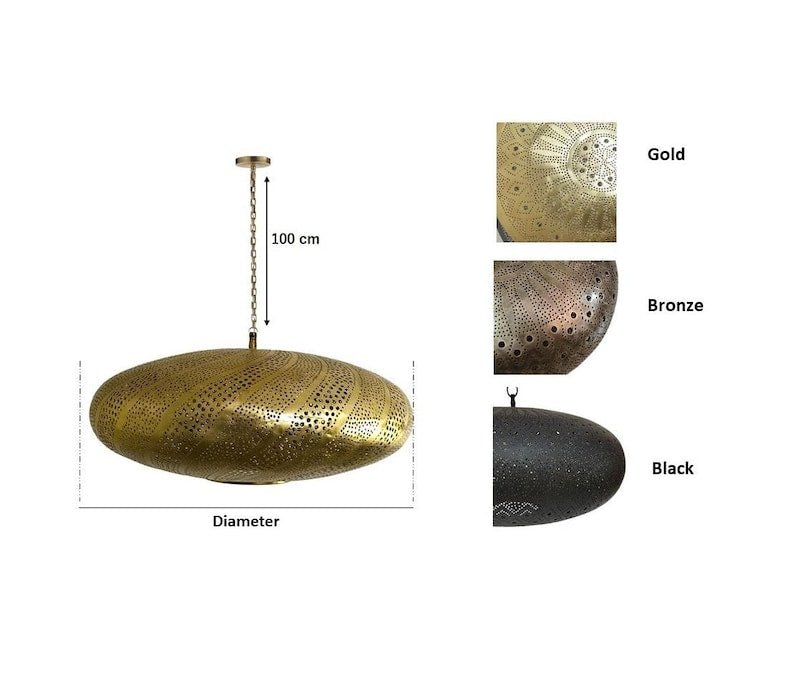 Handmade Moroccan Brass Pendant Light Fixture Rustic Farmhouse Hanging Ceiling Lamp Boho Chandelier for Kitchen, Dining Room & Entryway Handmade Moroccan Brass Pendant Light Fixture Rustic Farmhouse Hanging Ceiling Lamp Boho Chandelier for Kitchen, Dining Room & Entryway