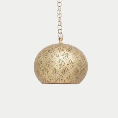 Handmade Moroccan Brass Dome Pendant Light