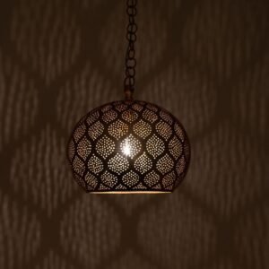Handmade Moroccan Brass Dome Pendant Light