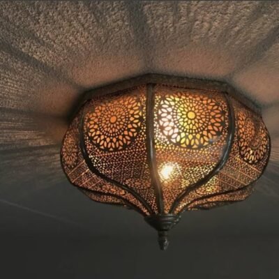 Moroccan Light Fixtures- Handmade Flush Ceiling Light, Simple Moroccan Ceiling lamp, Ceiling Light Fixture Moroccan Light Fixtures- Handmade Flush Ceiling Light, Simple Moroccan Ceiling lamp, Ceiling Light Fixture