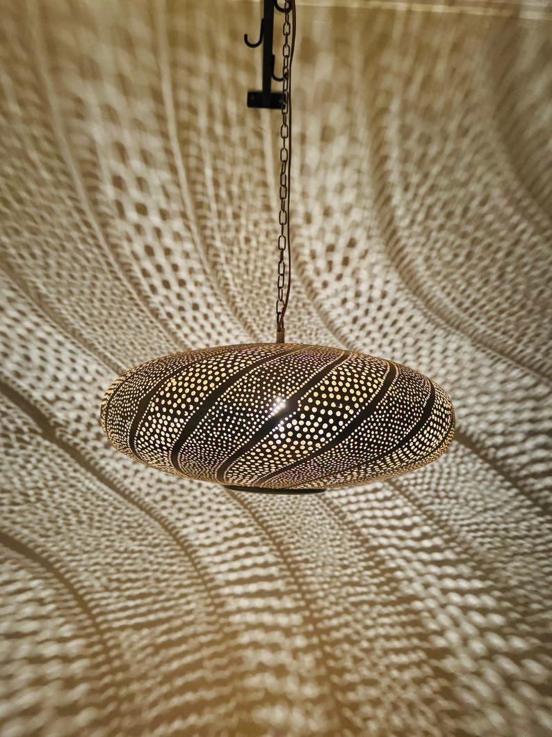 Pendant Light, Moroccan Ceiling Light Fixtures, Handmade Brass Lamps, Hanging Chandelier