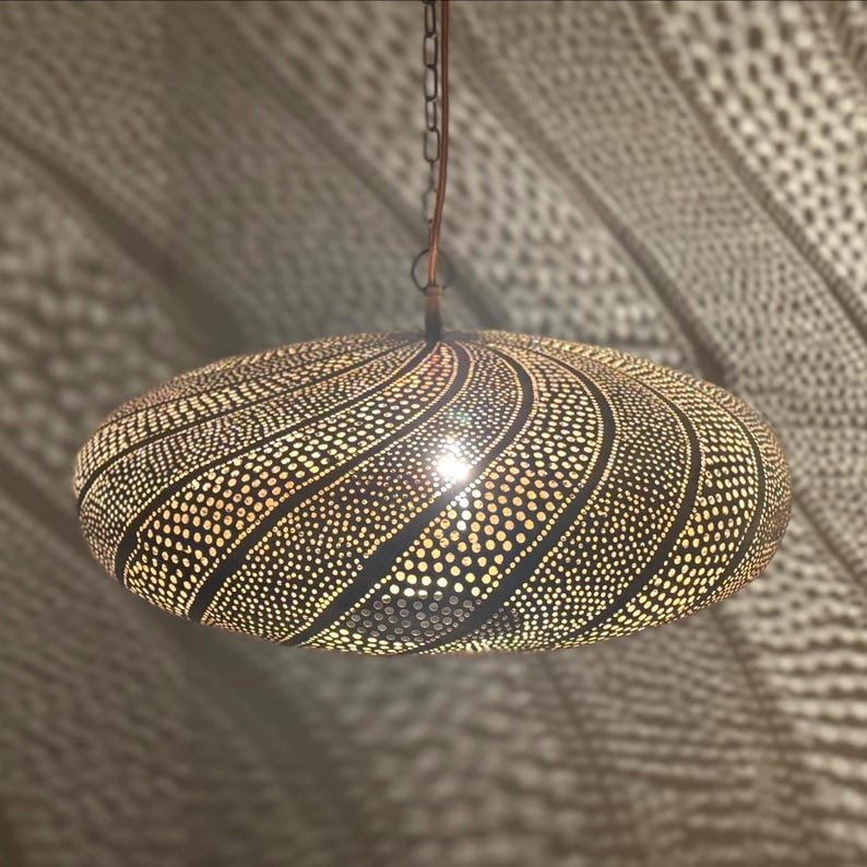 Pendant Light, Moroccan Ceiling Light Fixtures, Handmade Brass Lamps, Hanging Chandelier