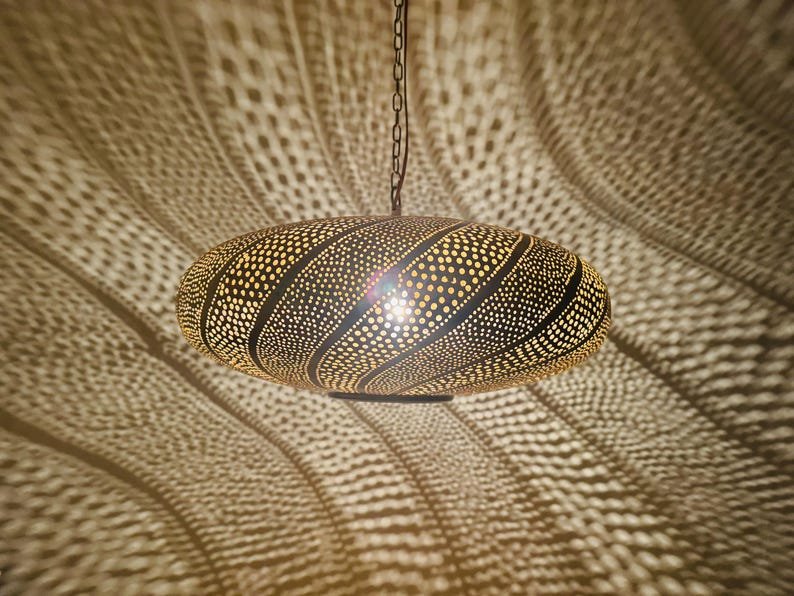 Pendant Light, Moroccan Ceiling Light Fixtures, Handmade Brass Lamps, Hanging Chandelier
