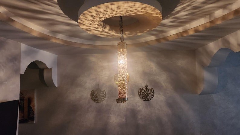 Handmade Moroccan Brass Ceiling Light β Boho Hanging Lantern Handmade Moroccan Brass Ceiling Light β Boho Hanging Lantern