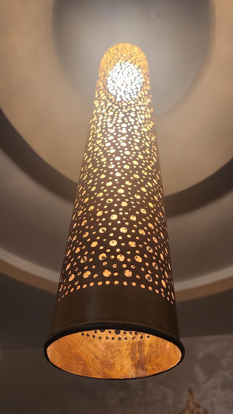 Handmade Moroccan Brass Ceiling Light β Boho Hanging Lantern Handmade Moroccan Brass Ceiling Light β Boho Hanging Lantern
