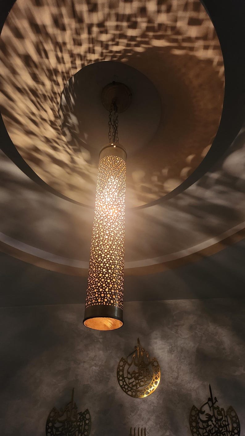Handmade Moroccan Brass Ceiling Light β Boho Hanging Lantern Handmade Moroccan Brass Ceiling Light β Boho Hanging Lantern