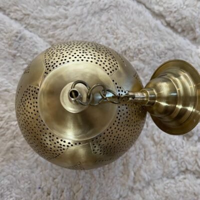 Handmade Moroccan Brass Pendant Light – Boho Hanging Chandelier, Brass Pendant Lighting, Moroccan Light Fixtures