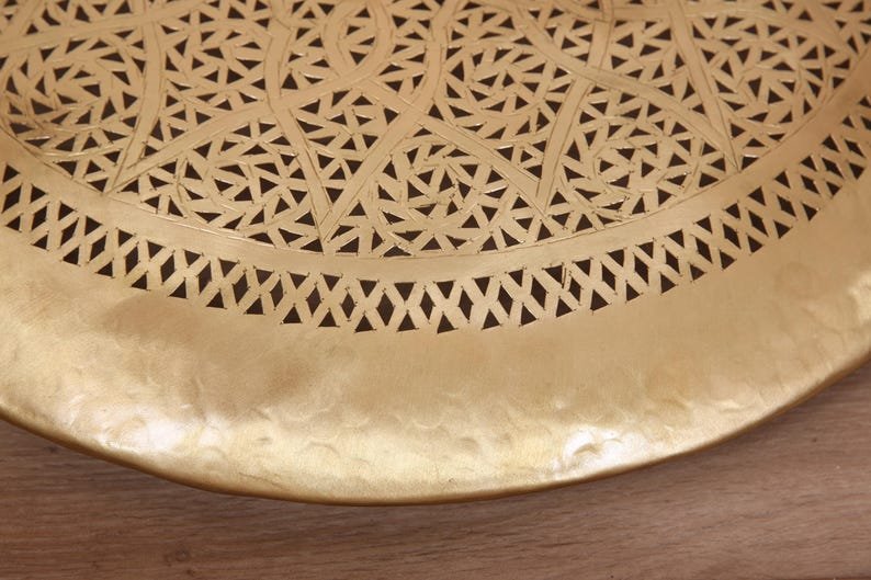 Moroccan Brass Wall Light – Handmade Round Wall Lamp – Pierced Geometric Sconce – Boho Home Lighting – Marrakesh Art Decor