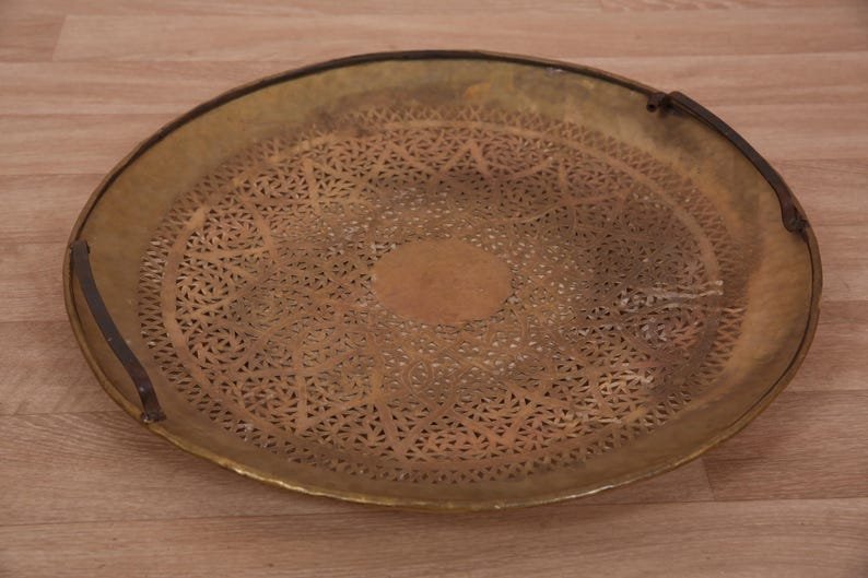 Moroccan Brass Wall Light – Handmade Round Wall Lamp – Pierced Geometric Sconce – Boho Home Lighting – Marrakesh Art Decor