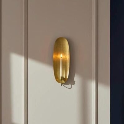 Set of 2 Brass Candle Wall Sconce | Handmade Oval Candle Holder | Moroccan Wall Decor | Modern Rustic Candlelight | Multiple Sizes Set of 2 Brass Candle Wall Sconce | Handmade Oval Candle Holder | Moroccan Wall Decor | Modern Rustic Candlelight | Multiple Sizes